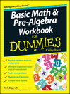 Imagen de portada para Basic Math and Pre-Algebra Workbook For Dummies